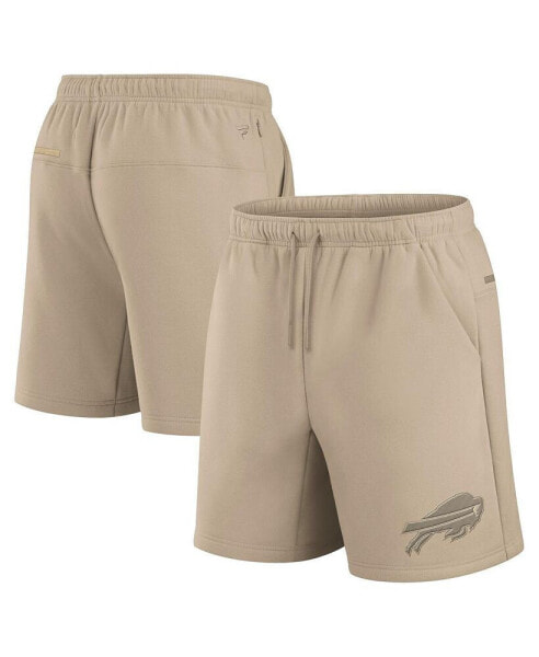 Men's and Women's Khaki Buffalo Bills Elements Super Soft Fleece Shorts