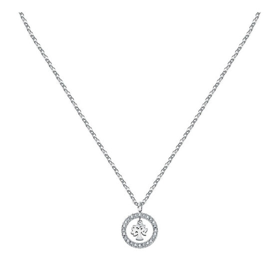 LE PETITE STORY Family SS Crystal Hooptree 405 cm Necklace