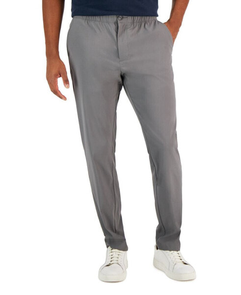 Men's Slim-Fit Drawstring Dress Pants