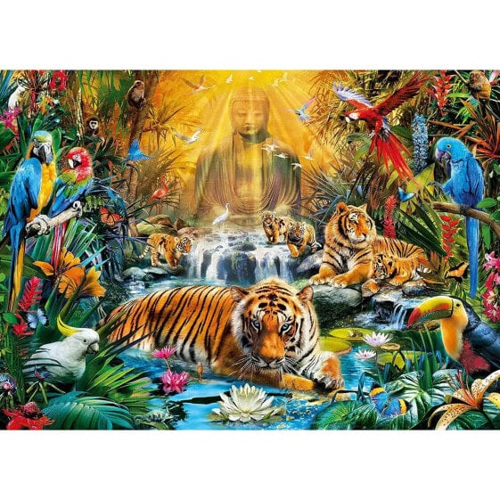 Puzzle Mysteriöser Tiger 1000 Teile