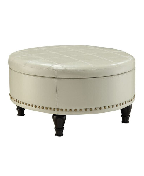 Augusta Round Storage Ottoman