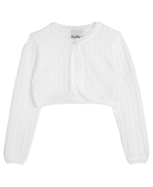 Little Girls Crochet Cardigan Sweater
