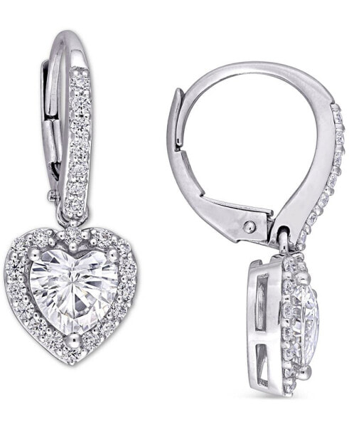 Серьги Macy's Moissanite Heart Halo