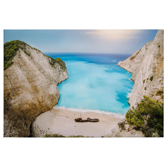 Leinwandbild Strand Greek Bay