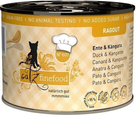 Catz Finefood Catz Finefood Karma Dla Kota Kaczka Kangur 190g