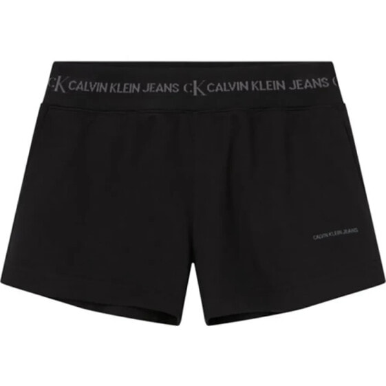 CALVIN KLEIN JEANS Logo Trim Knit shorts