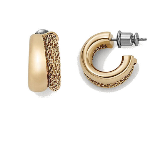 Elegant gold-plated hoop earrings Kariana SKJ1595710