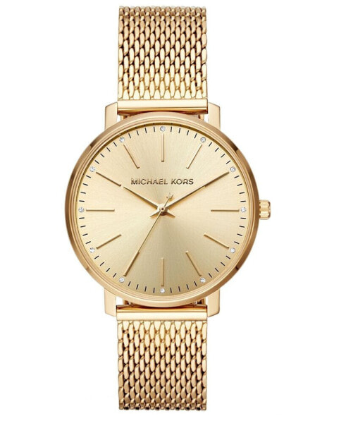 Women's Pyper Gold-Tone Stainless Steel Mesh Bracelet Watch 38mm