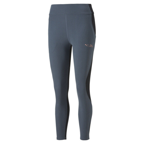 Puma Maggie X 78 High Waisted Athletic Leggings Womens Blue Athletic Casual 5221