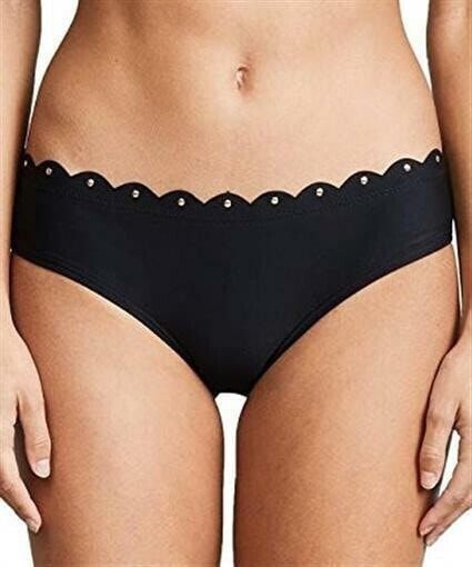 Kate Spade New York Women's 174635 Scalloped Hipster Bikini Bottoms Size L