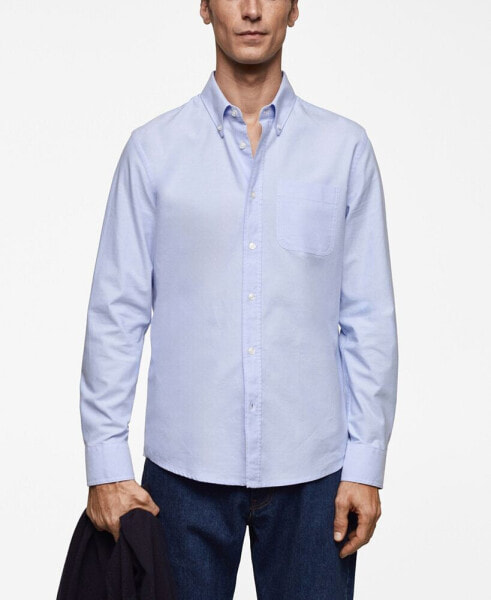 Men's Regular Fit Oxford Cotton Shirt