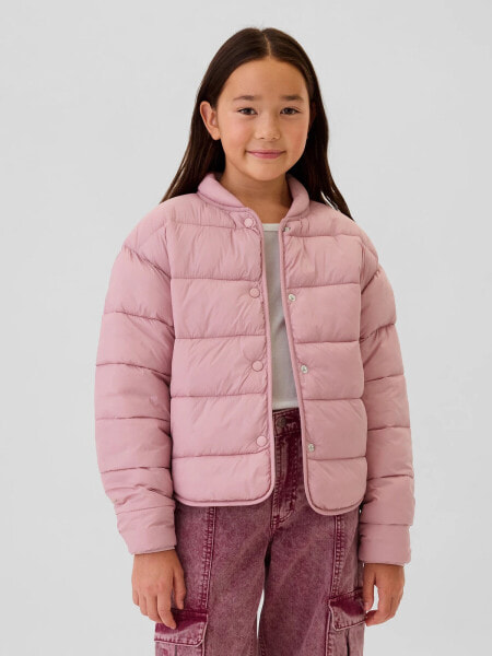 Kids Recycled Lightweight PrimaLoft® Puffer Bomber Jacket