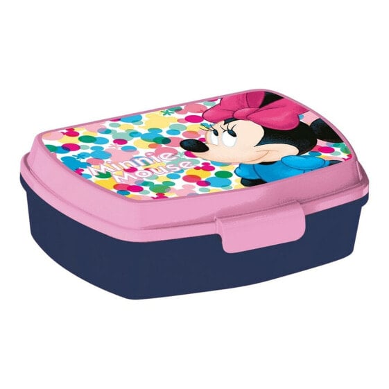 Ланчбокс для бутерброда Minnie Mouse Lucky Пластик Розовый (17 x 5.6 x 13.3 см)