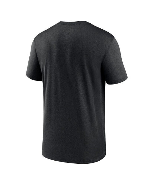 Men's Black Miami Marlins New Legend Wordmark T-shirt