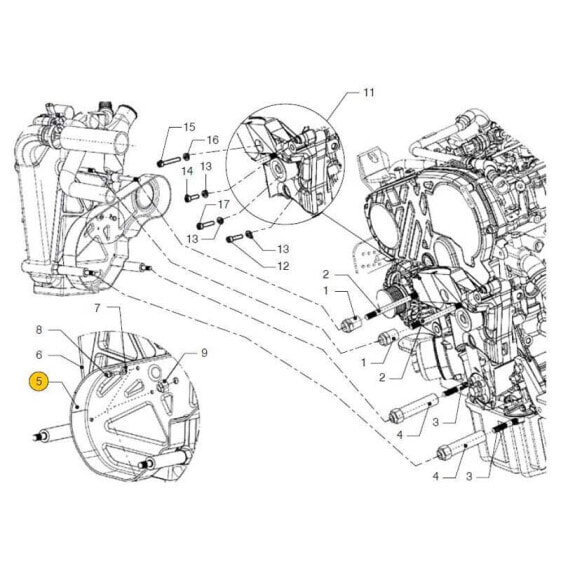 VETUS Belt Alternator VF4145/180/200 Cover