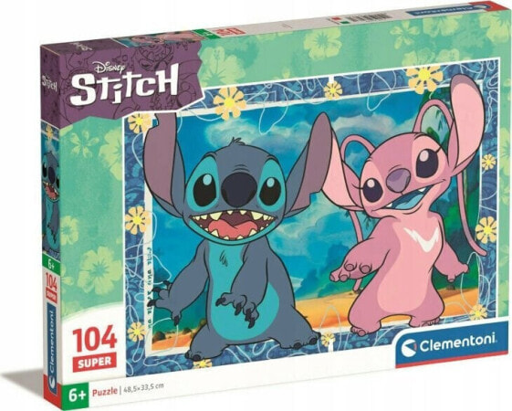 Clementoni CLE puzzle 104 SuperKolor Disney Stitch3 27573