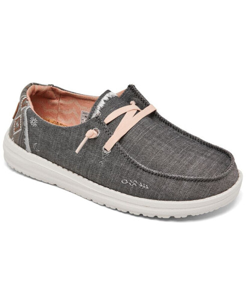 Women's Wendy Boho Embroidered Casual Sneakers from Finish Line