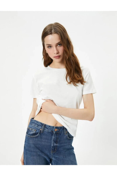 Футболка Koton White Tee 4SAK50429EK