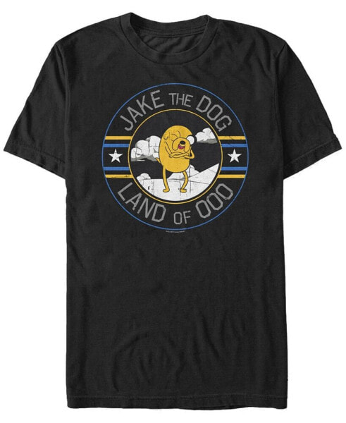 Men's Adventure Time Jake The Dog Land of Ooo Short Sleeve T- shirt