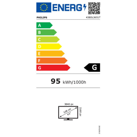 Монитор Philips 43BDL3651T/00 UHD TOUCH LFD 43"