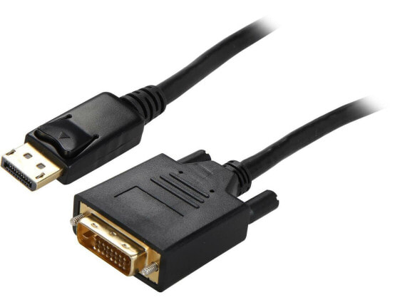 Tripp Lite P581-006-V2 6 ft. Black DisplayPort 1.2 to DVI Active Adapter M/M 192