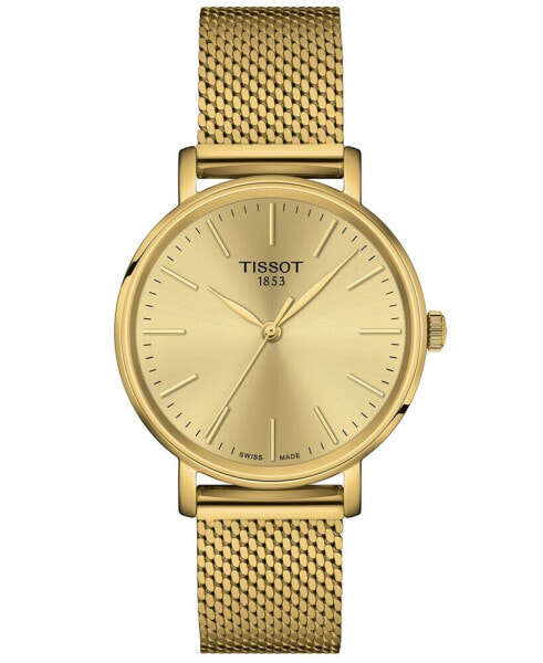 Часы Tissot Everytime Gold PVD Mesh Watch