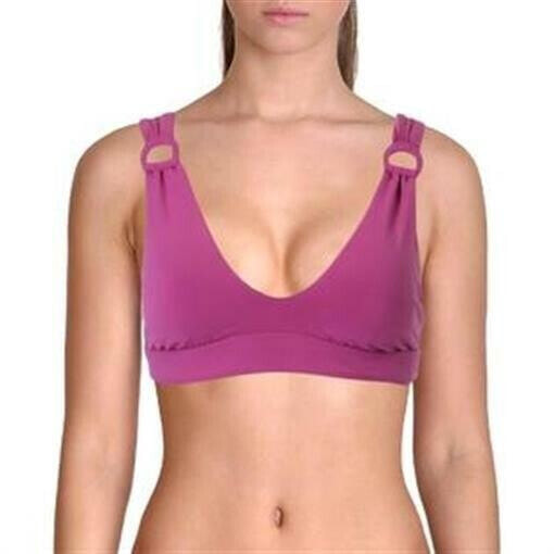 Robin Piccone 262765 Women Scoop Neck Bikini Top Swimwear Orchid Size Medium