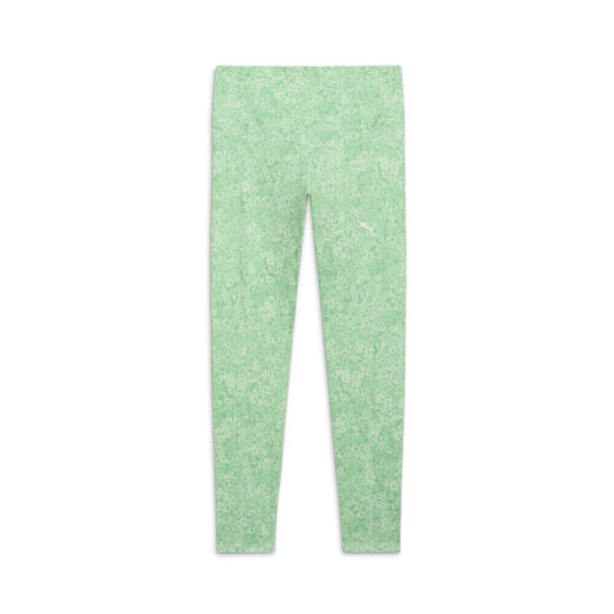 Puma Studio Foundations High Waist 78 Graphic Leggings Womens Green Athletic Cas