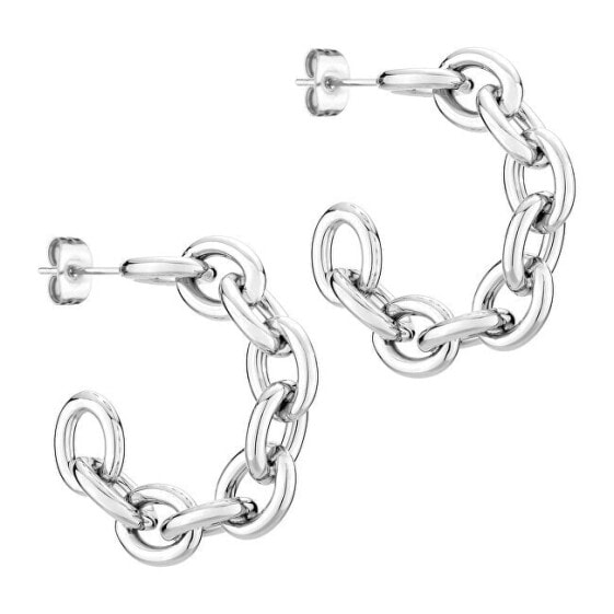 Elegant steel earrings rings TJ-0154-E-32