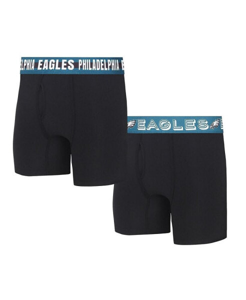 Men's Philadelphia Eagles Gauge Knit Boxer Brief Two-Pack