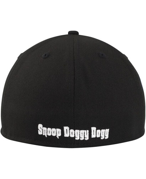 Men's Black Death Row Records Doggfather Fitted Hat