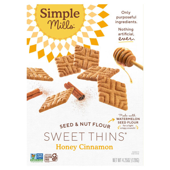 Seed & Nut Flour, Sweet Thins®, Honey Cinnamon, 4.25 oz (120 g)