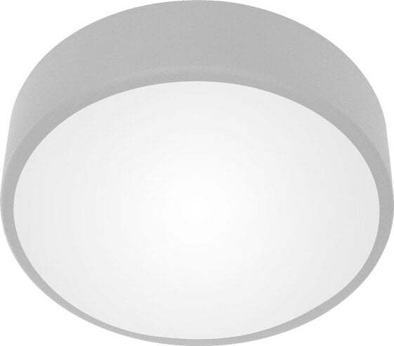 Lampa sufitowa Orno OVO plafon 2xE27 z mikrofalowym czujnikiem ruchu, 2x24W, szara stal, klosz szklany matowy, IP20, ? 300