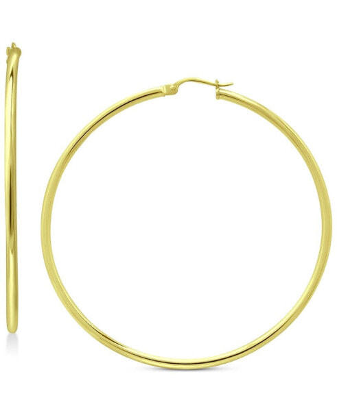 Polished Hoop Earrings in 18k Gold-Plated Sterling Silver, Created for Macy's