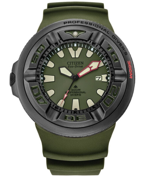 Eco-Drive Men's Promaster Dive Green Strap Watch 48mm