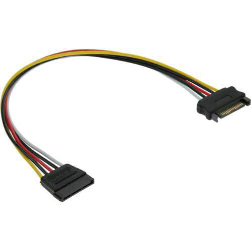 InLine SATA Power Supply Extension Cable male / female 0.50m