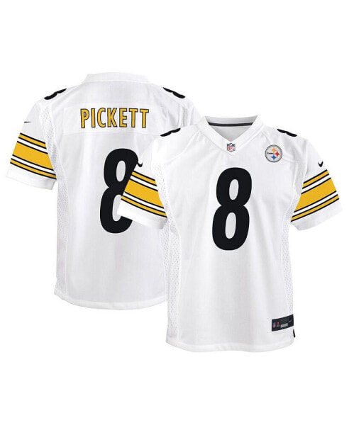 Big Boys Kenny Pickett White Pittsburgh Steelers Team Game Jersey