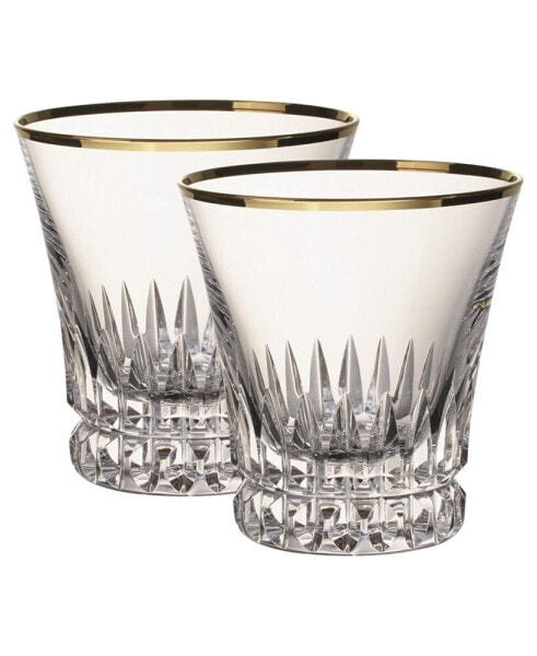 Grand Royal Gold-Tone Old Fashioned Glasses, Pair of 2