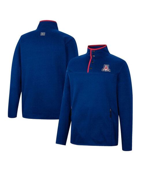 Men's Navy Arizona Wildcats Rebound Quarter-Snap Jacket