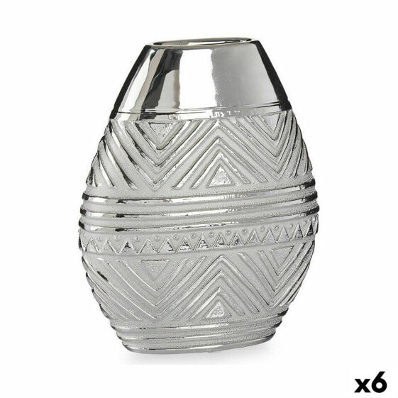 Ваза керамическая серебристая Gift Decor Width 9,8 x 26,5 x 22 см (6 штук)