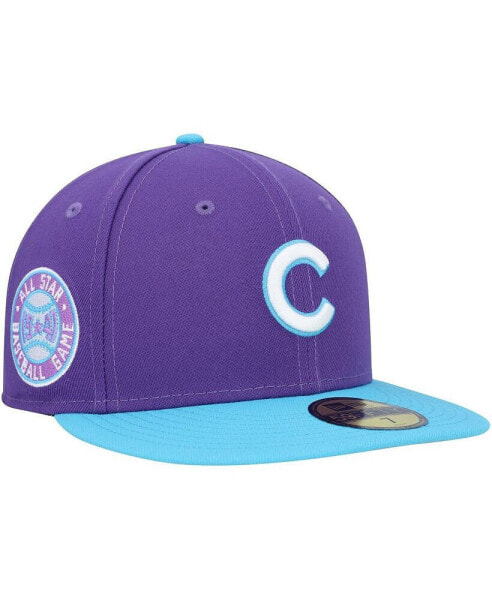 Бейсболка нашитая New Era Chicago Cubs фиолетовая для мужчин