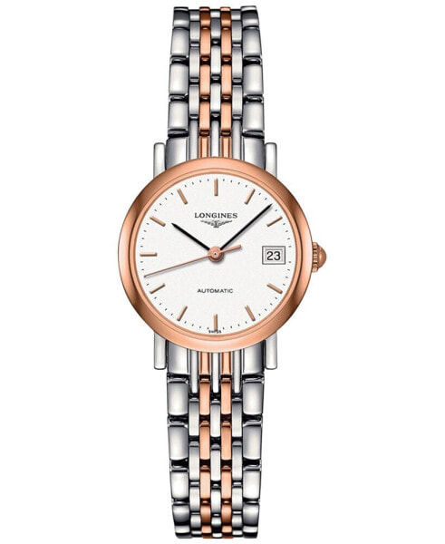 Women's Automatic The Longines Elegant Collection Two-Tone Stainless Steel Bracelet Watch 26mm L43095127