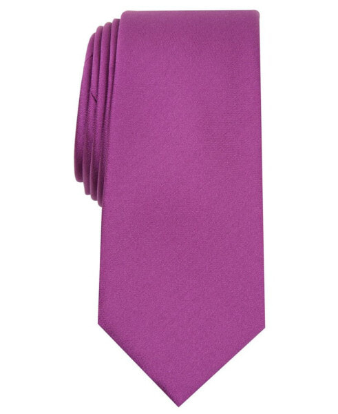 Men's Solid Texture Slim Tie, Created for Macy's