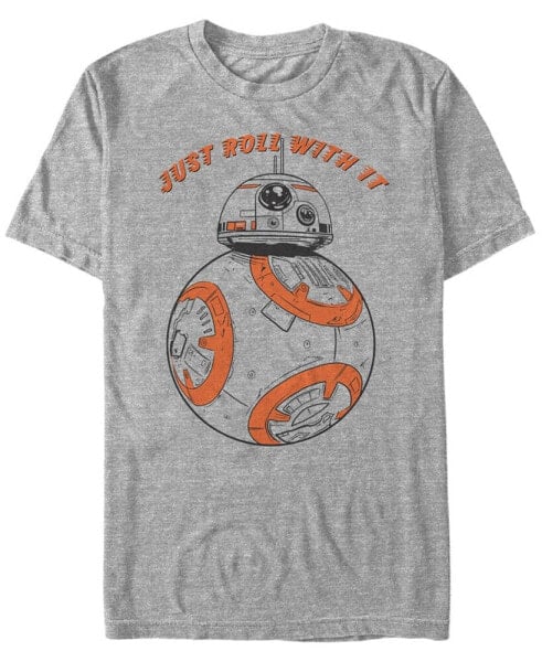 Star Wars Men's Bb-8 Just Roll With It Short Sleeve T-Shirt