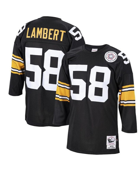Men's Jack Lambert Black Pittsburgh Steelers 1975 Authentic Retired Player Jersey