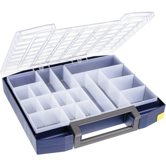 raaco Boxxser 80 - Tool box - Polycarbonate (PC),Polypropylene - Blue,Transparent - 20 kg - Hinge - 465 mm