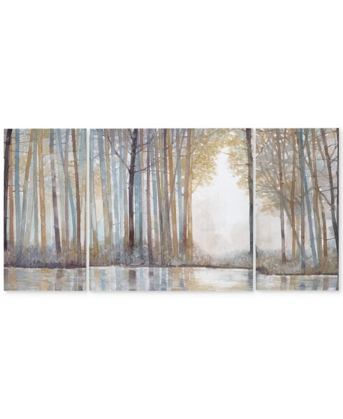 Forest Reflections 3-Pc. Gel-Coated Canvas Print Set