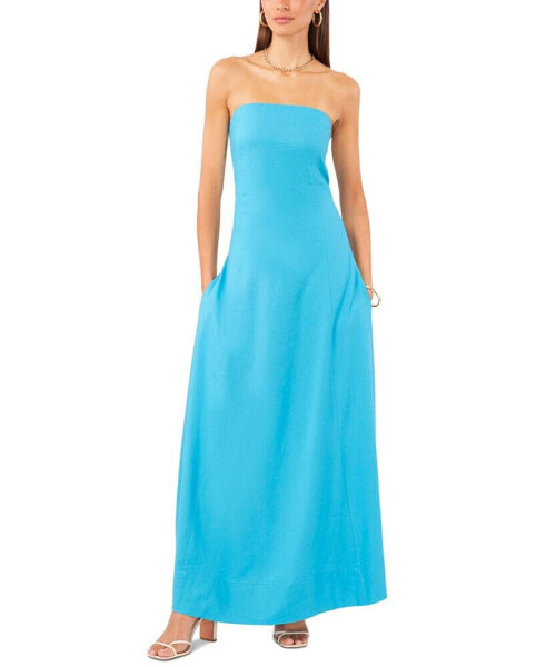 Women's Strapless Maxi Dress