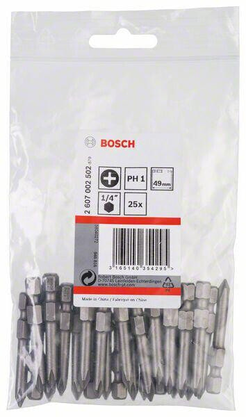 Bosch Schrauberbit Extra-Hart PH 1, 49 mm