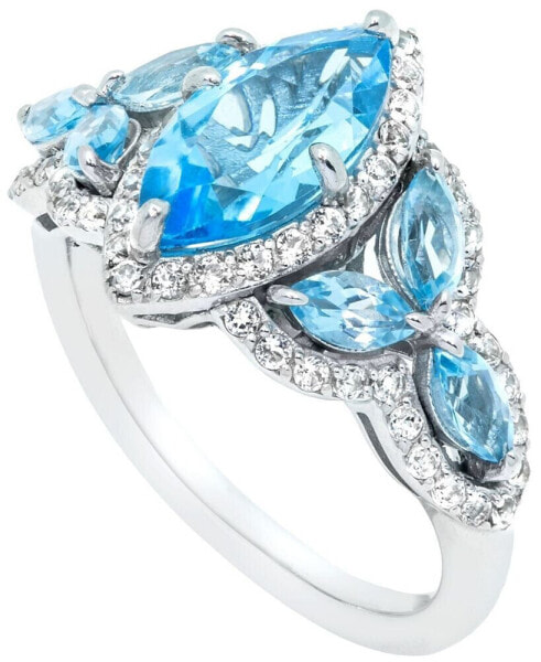 Кольцо Macy's Blue Topaz Marquise